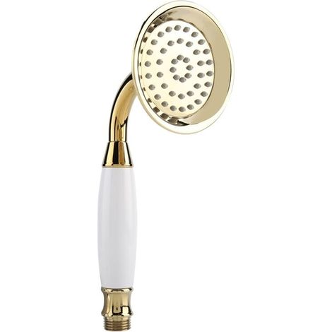 Goldener G1/2"-handbrausekopf, Badbrause, Handbrause, Wohnaccessoires