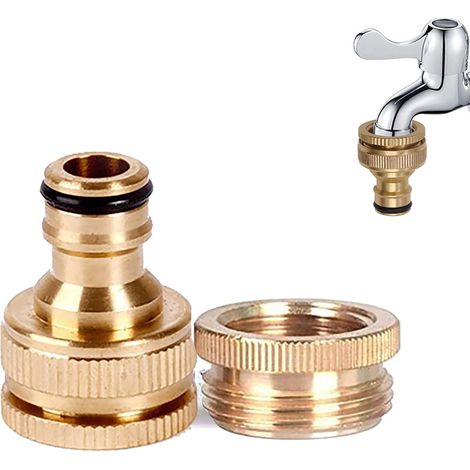 20 Mm Bis 25 Mm Gewindeanschluss Aus Messing Für Gartenwasserhähne – Schnellkupplung Aus Messing Für Gartenschläuche