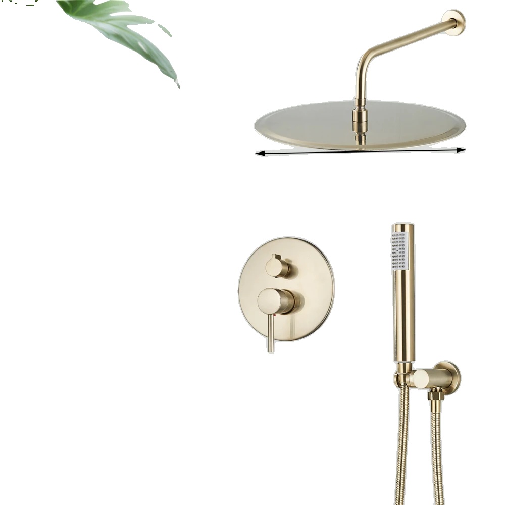 Duscharmatur, Modernes Design, Zweiwege-funktion, 12 Zoll
