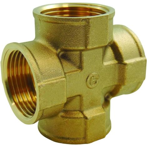 Messing-kreuzstück Mit Innengewinde 3/4'', Bspp-gewindeanschluss, Allgemeine Sanitärinstallation