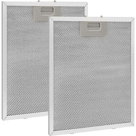 Zweiteiliger Metallfettfilter Für Dunstabzugshauben, 320 X 260 Mm, Filterzubehör Für Dunstabzugshauben – Silber