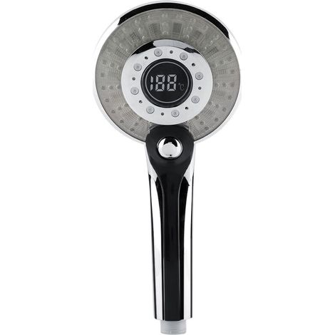 Digitale Handbrause – 3 Strahlarten – Led-temperaturanzeige – Robustes Abs-material