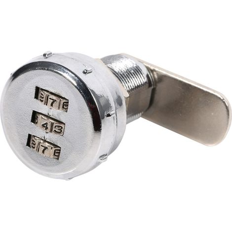Schrank Mit 3-stelligem Zahlenschloss, Silberfarbener Edelstahl, Praktisches Passwort, 2-stelliger Sicherheitscode