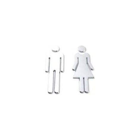 Set Mit 2 Sanitär- Und Türschildern: Türschilder Für Damen Und Herren, Toilettenschilder Für Damen Und Herren, Geeignet Für Hotels, Schulen Und Unternehmen