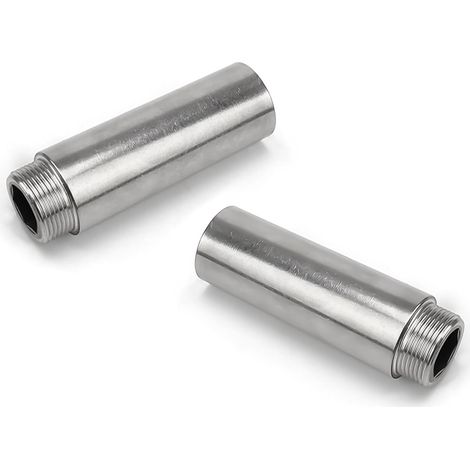 2-teilige Wasserhahnverlängerung, 1/2 Zoll, Edelstahl, 50 Mm Verlängerung, Für Küche Und Dusche