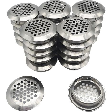 27 Lüftungsgitter, Edelstahl 35 Mm, Rundgewebe, Für Küche, Schrank