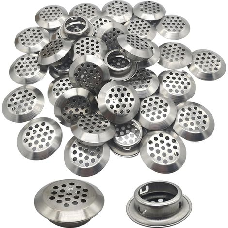 35 Edelstahl-lüftungsgitter, 25 Mm Rundgewebe, Für Küchenschränke