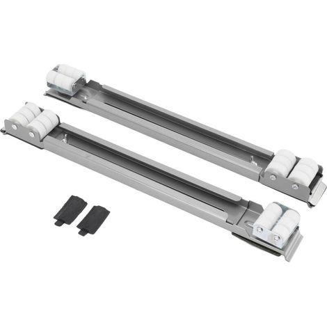 Schwerlast-geräterolle, Ausziehbar, 300 Kg Tragkraft, Universalrollen, Gleiter Für Waschmaschinen Und Möbel, Silberfarben