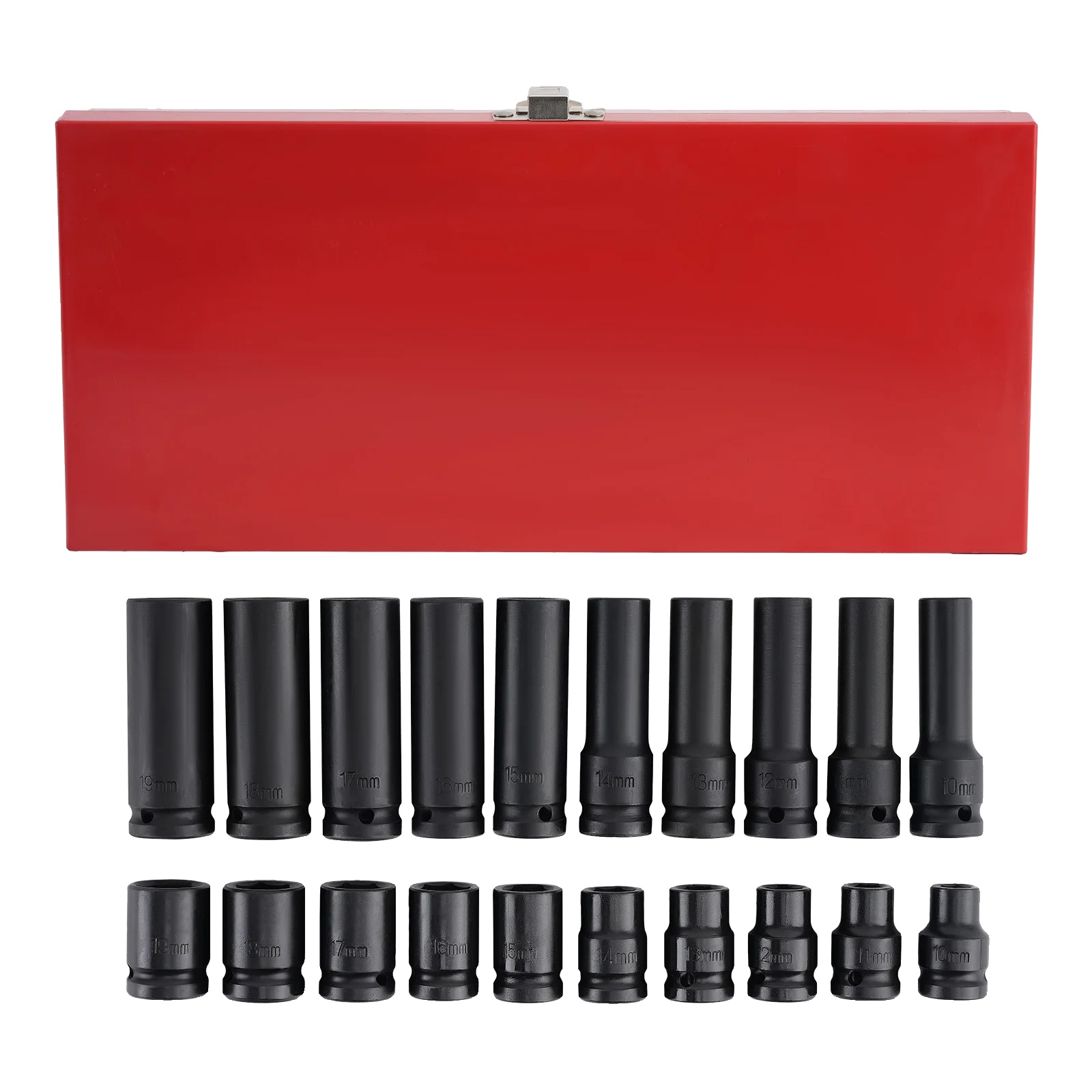 Steckschlüsselsatz Mit Schraubenschlüssel, Hochfester Chrom-vanadium-stahl, 1/2-zoll-antrieb, Komplettes 20-teiliges Set