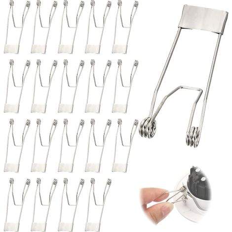20er-pack Federklemmen Für Deckenleuchten – 60 X 20 Mm – Montagezubehör – Led – Spot-montageklemme