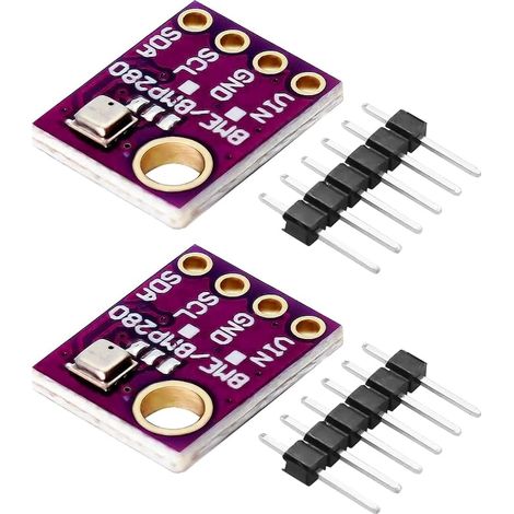 2er-pack Bme280 Temperatur-, Feuchtigkeits- Und Drucksensormodule I2c Spi Für Arduino Raspberry Pi