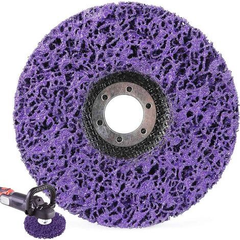Reinigungsscheiben, 125-mm-winkelschleiferscheiben, Poly-streifen-vorreinigungsscheibe, Schleifscheiben Für Winkelschleifer, 125 X 22 Mm (lila)