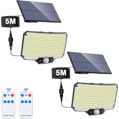 Solar-led-strahler Mit Bewegungsmelder, Für Garten, Einfahrt Oder Eingangsbereich, Wasserdicht Und Autark.