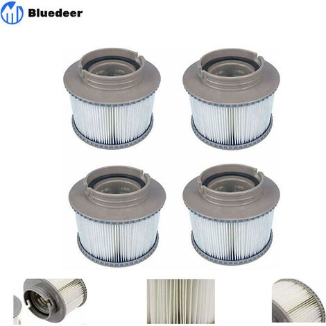 Mspa Fd2089 Ersatzfilter Für Alle Whirlpool Spas Schwimmbadmodelle, Filterkartuschen Mit Sieb Für Mspa Sprudel-spas (4 Stück)