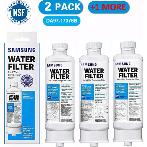 3er-pack Kühlschrank-wasserfilter – Kompatibel Mit Samsung Da97-17376b, Da97-08006c, Haf-qin Und Haf-qin/exp – Werkzeuglose Installation – Kokosnusskohle