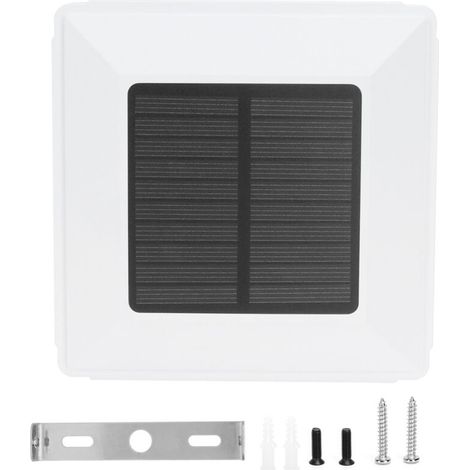Wasserdichter Solarpfosten, Induktive Außenbeleuchtung, Zaunkappe, Garten- Und Hofdekoration, Weiß (warmweiß, Grün)