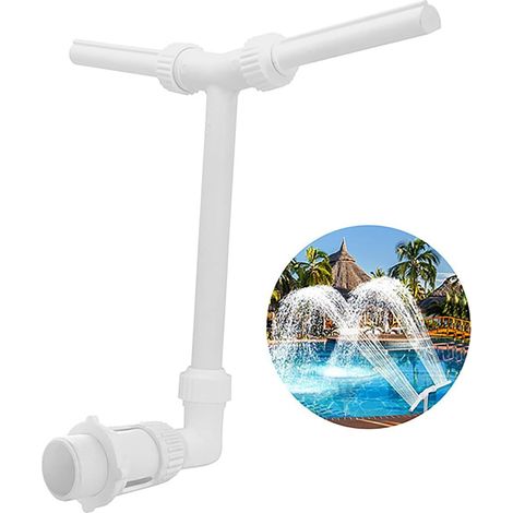 Blauer Wasserstrahlbrunnen, Verstellbarer Sprinklerbrunnen, Kompatibel Mit Zubehör Mit 1,5-zoll-gewinde, Poolbrunnen Geeignet Für Gärten, Innen- Und Außenpools
