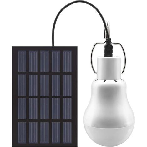 Tragbare Led-solarlampe – Solarbetrieben – Hohe Helligkeit – Metallhaken Für Camping Und Wandern – Wetterfest