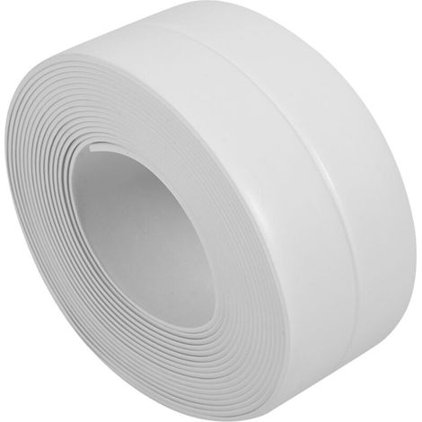 Selbstklebender Dichtungsstreifen Für Badewanne Und Wand, Spülbeckenrandleiste Für Küchenspülen (2 Weiße 38 Mm X 3,2 M)