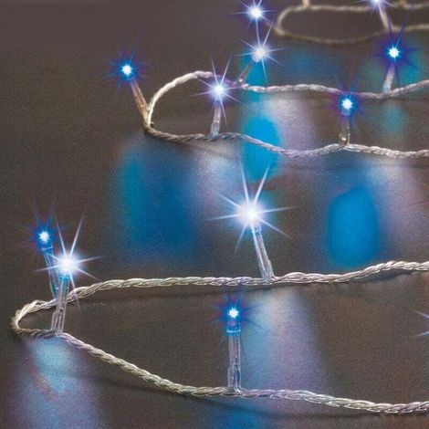 Lichterkette Für Den Außenbereich, 100 Leds, Kaltweiß/blau, 10 M – Feeric Lights & Christmas