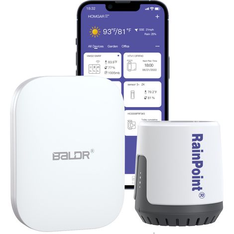 Intelligenter Wlan-regenmesser (2,4 Ghz) – Präzise Niederschlagsmessung – Reichweite: 120 M – Kompatibel Mit Dem Rainpoint Bewässerungszentrum