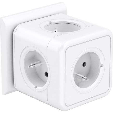 Würfel-steckdosenleiste Mit 5 Steckdosen, 3680 W, Kompaktes Design, Netzstecker, Für Büro, Zuhause Und Reisen