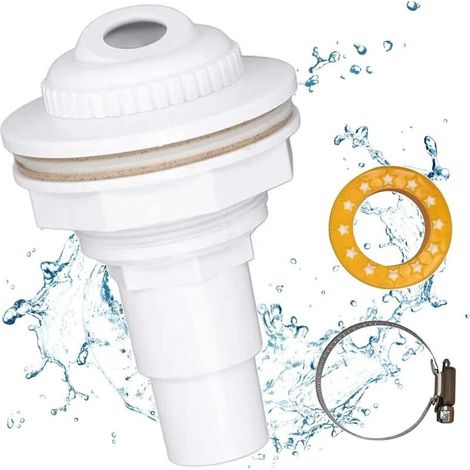Pool-rücklaufdüse, Saugdüse Mit 38/32-mm-schlauchanschluss, Pool-rücklaufdüse, Pool-saugdüse, Pool-saugdüse, Für Die Entwässerung