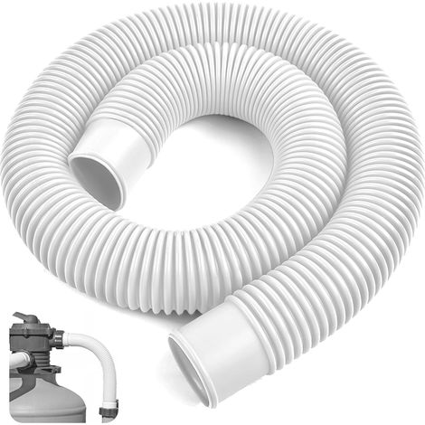 Ersatz-poolschlauch, 38 Mm, 1 M, Poolpumpenschlauch Für Sandfilter, Poolschlauch Für Skimmer, Weiß