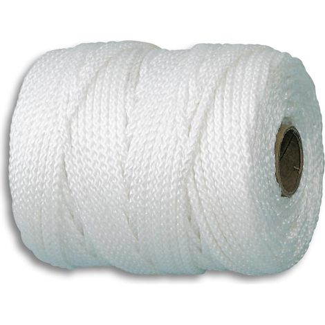 Polyamid-schnur, 1,5 Mm Durchmesser, 50 M Länge, 45 Kg Bruchlast, Weiß, Für Den Außenbereich Geeignet