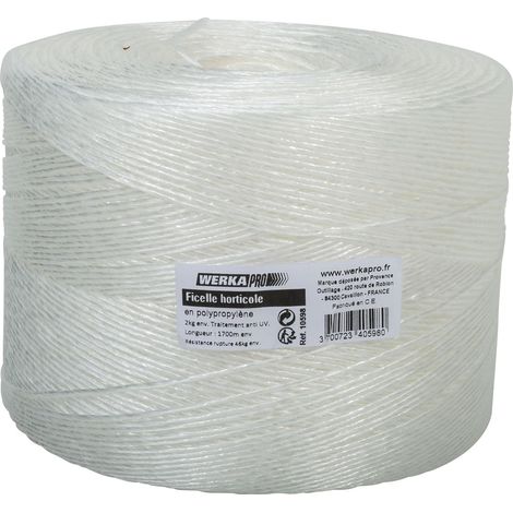 Spule Gartengarn, Weiß, Polypropylen, Uv-beständig, 46 Kg Reißfestigkeit, Gartenbedarf