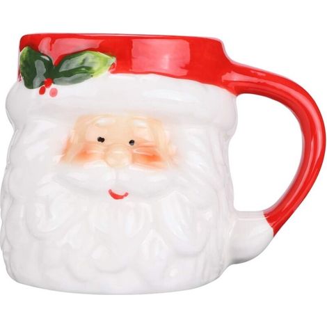 Weihnachtsbecher Mit Weihnachtsmannmotiv, Keramikbecher Für Kaffee, Tee Oder Milch, Weihnachtsgeschenke