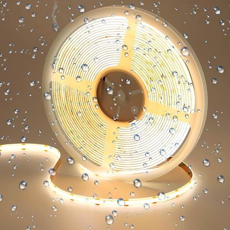 10 M 24 V Cob-led-streifen, Neutralweiß 4000 K, Ip65 Wasserdicht, 384 Leds/m, Hohe Helligkeit, Flexibel Für Zuhause