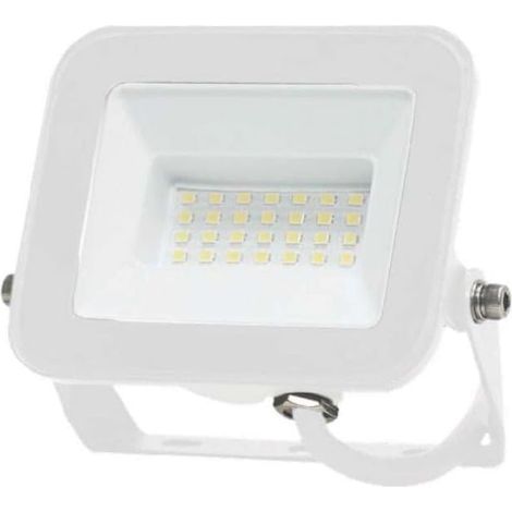 Led-außenstrahler, 20 W, Ip65, Weiß, Aluminium, Gartenterrasse