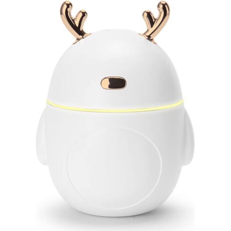 Mini-luftbefeuchter, Geräuschlose Vernebelung, Für Büros, Aromatherapie, Mit Usb-ladeanschluss, Weiß