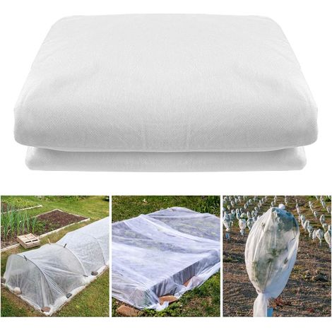 Winterabdeckung, 40 G/m² Vliesstoff, 1,5 X 10 M, Frost- Und Schneebeständig, Schutz Für Gartenpflanzen Und Sträucher