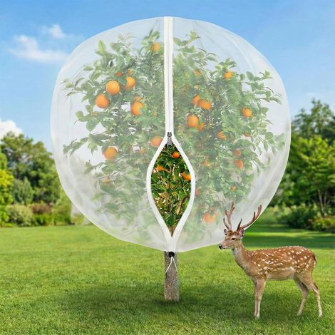 Insektennetz, Kordelzug, Reißverschluss, Strapazierfähiger Kunststoff, Für Garten Und Obstbäume