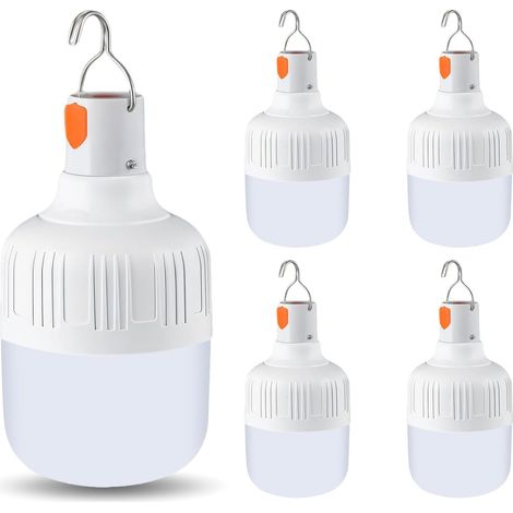 5er-set Campinglaternen, Usb-c-aufladbar, 500 Lumen, 3 Modi, Ipx4, Für Wanderzelte