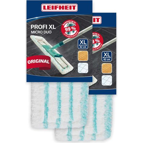 Set Mit 2 Mikrofaserbezügen Für Flachmopps, Saugfähiges Reinigungszubehör, Für Glatte Böden