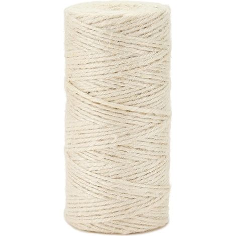 Rolle Bindfaden, 2 Mm Durchmesser, 160 M Länge, Naturjute, Für Heimwerker- Und Gartenprojekte