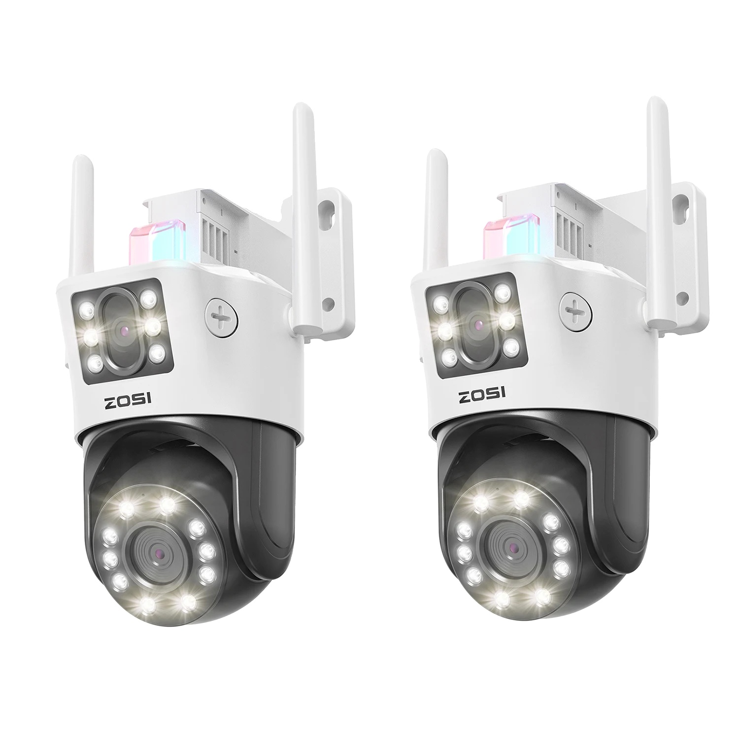Sicherheitskamera, 8-mp-doppellinse, 360°-bewegungsverfolgung, C298 Max (2er-pack)