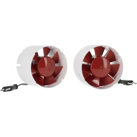 Set Mit 2 Abluftventilatoren, 10 Cm, 107 M³/h, Abs-kunststoff, 14 W, Badezimmer
