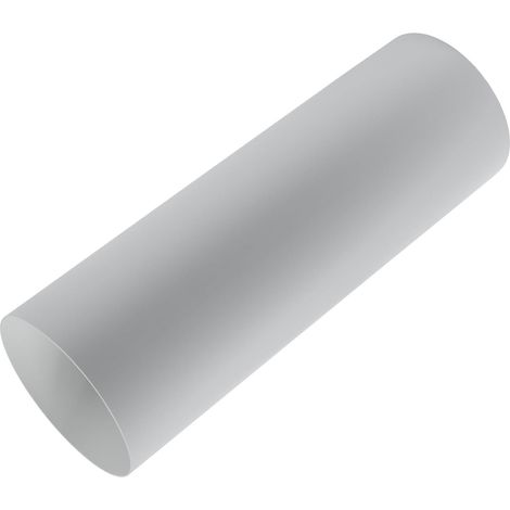 Rundes Lüftungsrohr Ø100mm, 30cm Lang, Weißer Kunststoff Für Heizung Und Klimaanlage