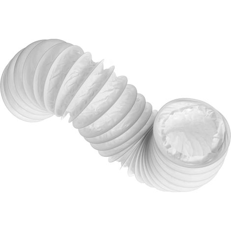 Flexibler Luftkanal, Durchmesser 100 Mm, Länge 1 M, Pvc Mit Stahlverstärkung, Für Dunstabzugshaube Und Klimaanlage