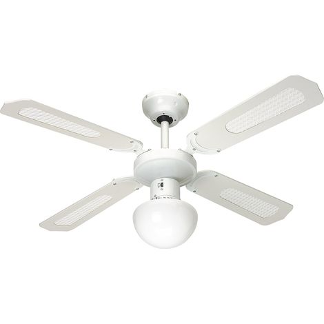 Deckenventilator, 107 Cm, Weiß, 3 Geschwindigkeitsstufen, E27-fassung, Für Den Innenbereich