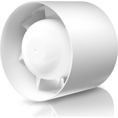 Inline-ventilator Ø120 Mm, Luftdurchsatz 150 M³/h, Für Luftkanäle In Wohnungen Und Büros