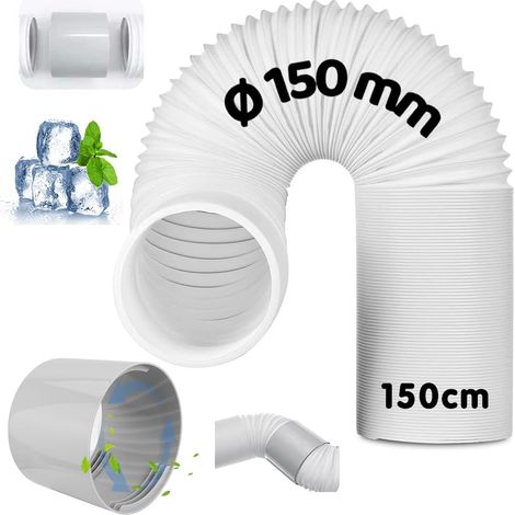 Abluftschlauch, Durchmesser 150 Mm, Länge 150 Cm, Flexibel, Für Klimaanlage, Luftentfeuchter