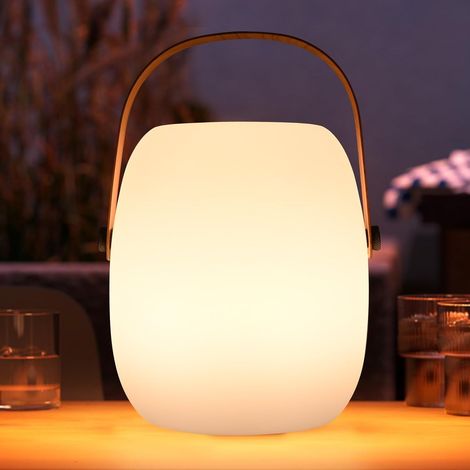 Wiederaufladbare Kabellose Tischlampe, Tragbare Rgb-led, Für Den Innen- Und Außenbereich Mit Kerzenflackermodus, Ip54 Wasserdicht, Mit Fernbedienung (lampe)