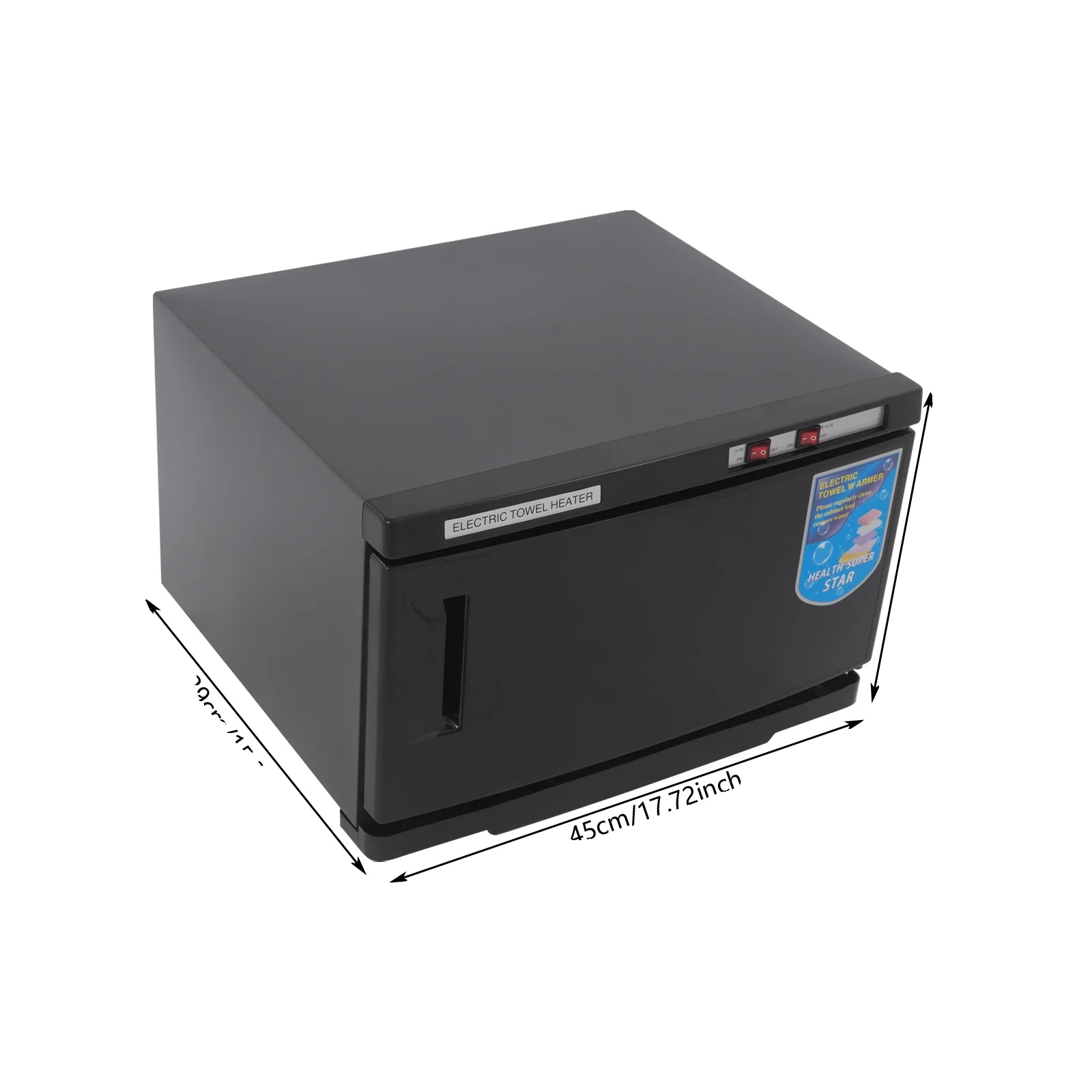 Handtuchwärmer, Effiziente Heizung, Platzsparendes Design, Schwarz, Eu, 220 V