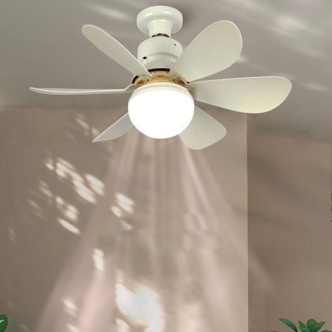 Deckenventilator Mit Fernbedienung, Einstellbarer Farbtemperatur, Variabler Intensität, 3 Geschwindigkeitsstufen, 1-h/2-h/4-h-timer