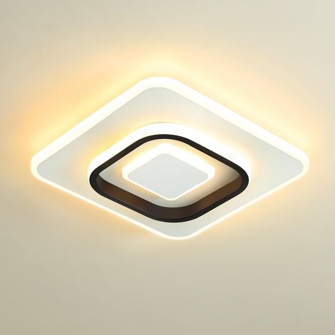 Moderne 23-w-led-deckenleuchte, 3000 K/4500 K/6500 K, 2300 Lm, Farbwiedergabeindex (cri) ≥ 80, Deckenleuchte Für Wohnzimmer, Schlafzimmer, Büro, Küche Und Flur Mit Memory-funktion, Weiß